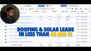 Roofing & Solar Leads in 30 Minutes with Facebook Ads – No Extra Help Needed!