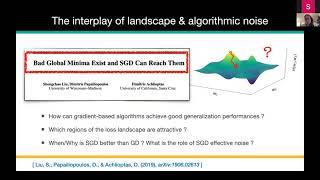 Data Learning - Statistical physics of stochastic gradient descent