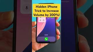 Hidden iPhone Trick to Increase Volume by 200%! | volume on iphon #tips #howto #trending #Shorts