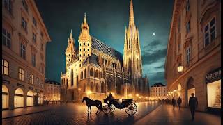 Night Walk in the Streets of Vienna to St. Stephen's Cathedral