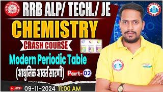 RRB JE Science | RRB ALP, Technician Science | Modern Periodic Table #2 | Science For Railway Exam