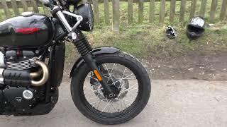 TRIUMPH STREET SCRAMBLER  900CC  2018 WALK AROUND