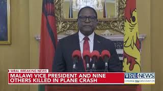 UPDATE: Malawi vice president killed in plane crash along with 9 other passengers