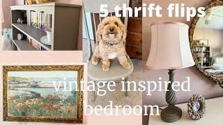 Vintage Inspired Bedroom | Thrift Flips for our home