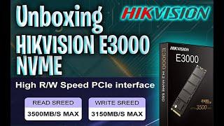 HIKVISION E3000 NVME Unboxing ||256gb nvme ssd for pc| HAZS.