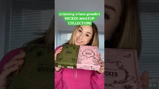 unboxing ariana grande’s WICKED MAKEUP COLLECTION! 🩷 #shorts #wicked #arianagrande