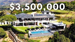 Touring a $3,500,000 LUXURY Villa Estate with Vineyards All Around in Constantia, Cape Town!