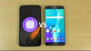 Nexus 6 Official Marshmallow 6.0 VS Galaxy Note 5 - Which is Fastest?