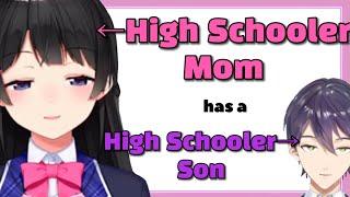 [Eng Subs] High Schooler Mom and Son, Tsukino Mito and Kenmochi Touya [Nijisanji]