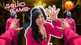 ESCAPING CRAZY GIRLFRIEND SQUID GAME PINK SOLDIER (Epic Parkour Action POV) | HOMIC