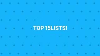 Welcome To Top15Lists!