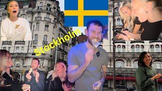 Amazing Street Magic Performance in Stockholm | Learning Swedish in 30 days