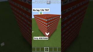 12k TNT No lag stable FPS #craftsman #minecraft