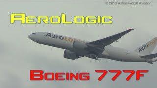 AeroLogic Boeing 777-FZN Takeoff HKG - Hong Kong