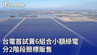 台電首試賣6組合小額綠電 分2階段競標販售｜20231013 公視晚間新聞