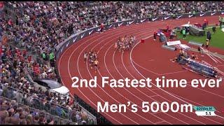 2nd Fastest Men's 5000m in History! - Oslo diamond league 2024