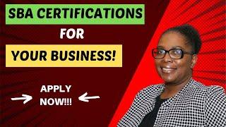 SBA Certifications for Your Small Business