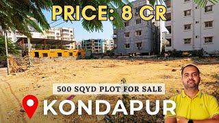 PLOT FOR SALE IN KONDAPUR | COMMERCIAL PLOT | 500 SQYD