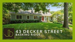 Basking Ridge House for Sale - 43 Decker Street | The Blanchard Team | NJ Real Estate