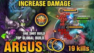 ARGUS INCREASE DAMAGE  NEW ONE SHOT BUILD BRO [ AUTO 19 Kills ] || ARGUS BEST BUILD 2024