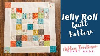 Make a Jelly Roll Quilt With Me (Free Jelly Roll Pattern)