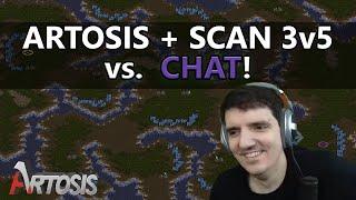 Artosis + Scan 3v5 vs. Guys in the Chat on BGH!