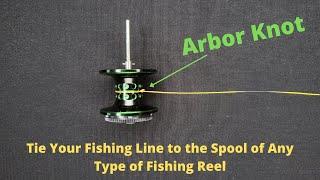 Simple Arbor Knot to Tie Your Fishing Line to the Spool of Any Type of Fishing Reel [4K]