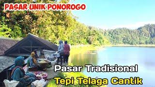 Pasar Tradisional di Tepian Telaga Ngebel Ponorogo