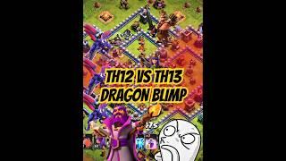 TH12 vs TH13 easy Dragon Blimp Attack Startegy #clashofclans #clashon #coc