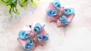 Бантики из репсовой ленты Размер банта 8,5см. Ribbon bows 