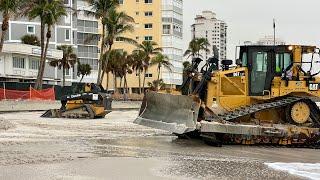 Post Hurricane Ian Beach Restoration Continues in North Naples, FL 12/16/22