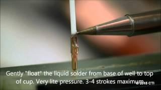 Professional Hand Soldering Training - Wire and Terminal Connections, Gold Cup