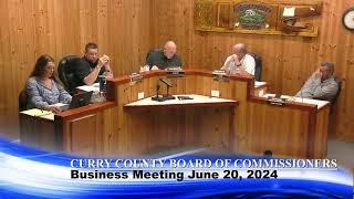 Curry County Board of Commissioners Business Meeting June 20, 2024