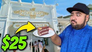 Trying Disney's RIDICULOUSLY EXPENSIVE $25 Slice Of Cake! The Cake Bake Shop Review!