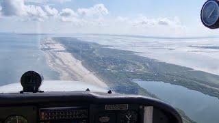 Approach & Landing at Juist Airport (EDWJ) RWY 25 | Cessna 172-P Skyhawk