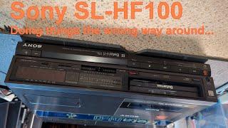 Sony SL-HF100 Betamax  - No colour - Doing things the wrong way around - Part 1