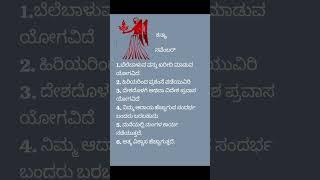 Virgo Bhavishya | November 2024 | Horoscope | Rashi Bhavishya | Astrology in Kannada