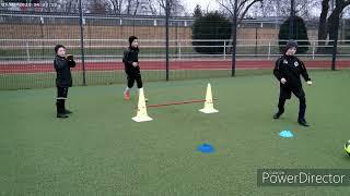 Fußballtraining mit Kindern - Koordination, Torschuß und Schulterblick