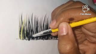 how to paint a grass with bud flowers   , LRG LIFESTYLE ( arts and crafts). ️