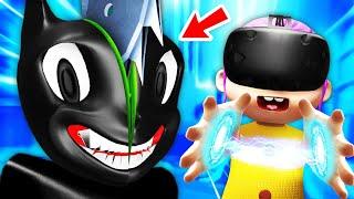 VR BABY Does FORBIDDEN EXPERIMENTS On CARTOON CAT (Baby Hands VR Funny Gameplay)