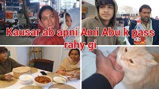 Kausar ab apni Ami Abu k pass rahy gi || Main Mustafa ko ISB chorne gaya || mustafa sajid vlogs