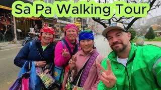 Sapa city Walking 4k in February 2025 Vietnam