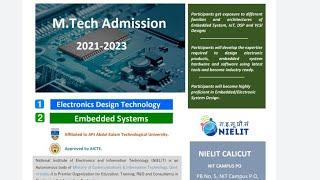 M.Tech @ NIELIT Calicut