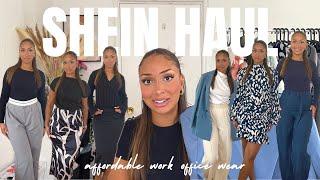 HUGE SHEIN WORK CLOTHES HAUL 2023 | Office Looks, Sixth Form, Smart Outfits