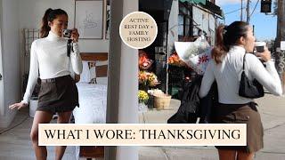 WHAT I WORE: Thanksgiving + Active Rest Day