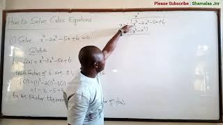 How to Solve Cubic Equations - Dr. Douglas K. Boah (Shamalaa Jnr/Archimedes)