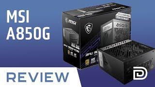 MSI MPG A850G: 850W 80 Plus Gold PSU Review!