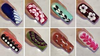 Easy nail designs for beginners || Nail art for long nails #naildesign #nailart #easynailart