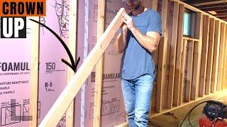 DIY Basement Wall Framing (How to Finish a Basement Ep. 2)