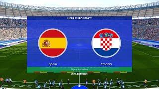 Spain vs Croatia | UEFA Euro 2024 | Group B | Olympiastadion | PES 2021